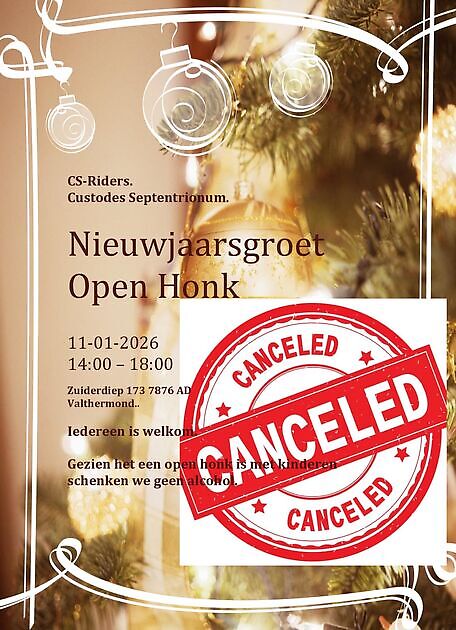 CS-RIDERS nieuwjaarsgroet Gecanceld CS-Riders
