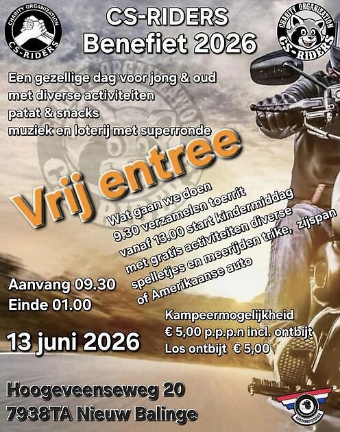 CS Benefiet 2026 CS-Riders