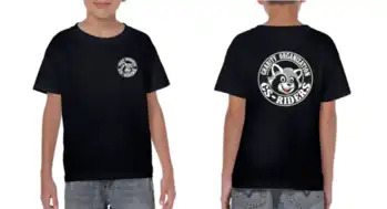Kids T-shirt met wasbeerlogo - CS-Riders
