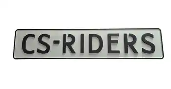 Kentekenplaat CS-Riders CS-Riders