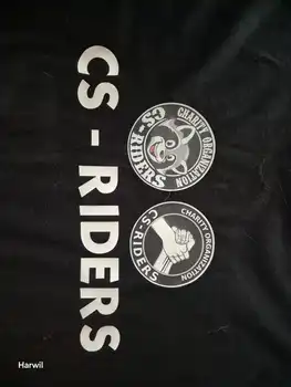 T-shirt inclusief de benefietlogo\'s CS-Riders